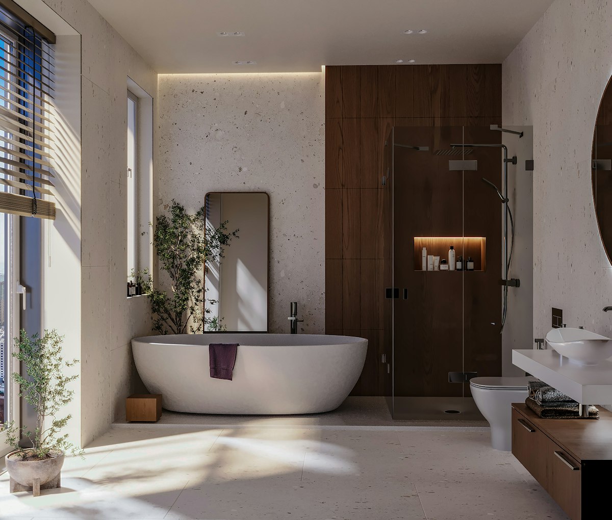 Geribbeld glas geeft je badkamer privacy en licht tegelijk